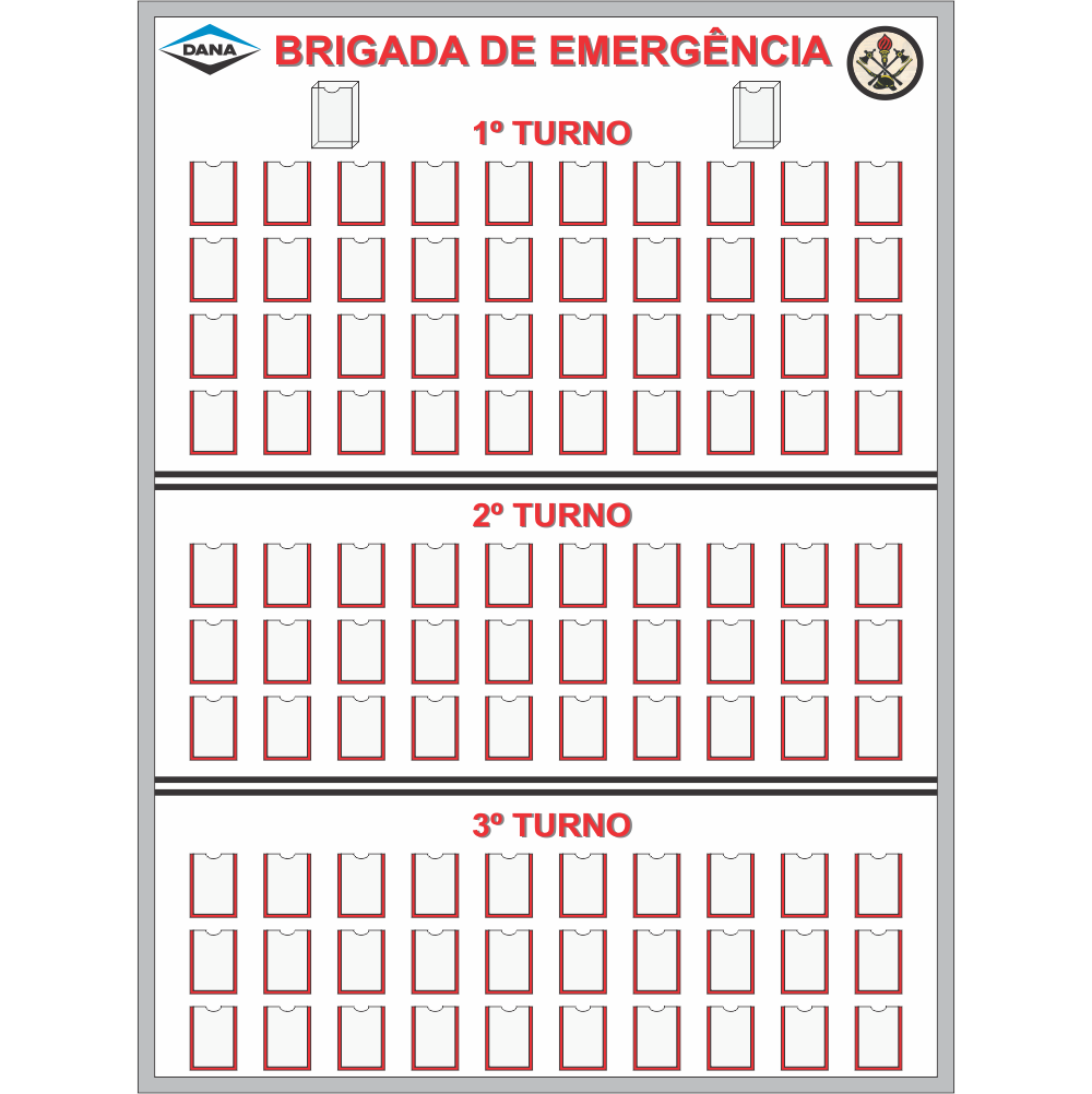 Moldura em Perfil 'U' de Alumínio Brigadistas c/ Envelopes Moldura em Perfil 'U' de Alumínio Brigadistas c/ Envelopes