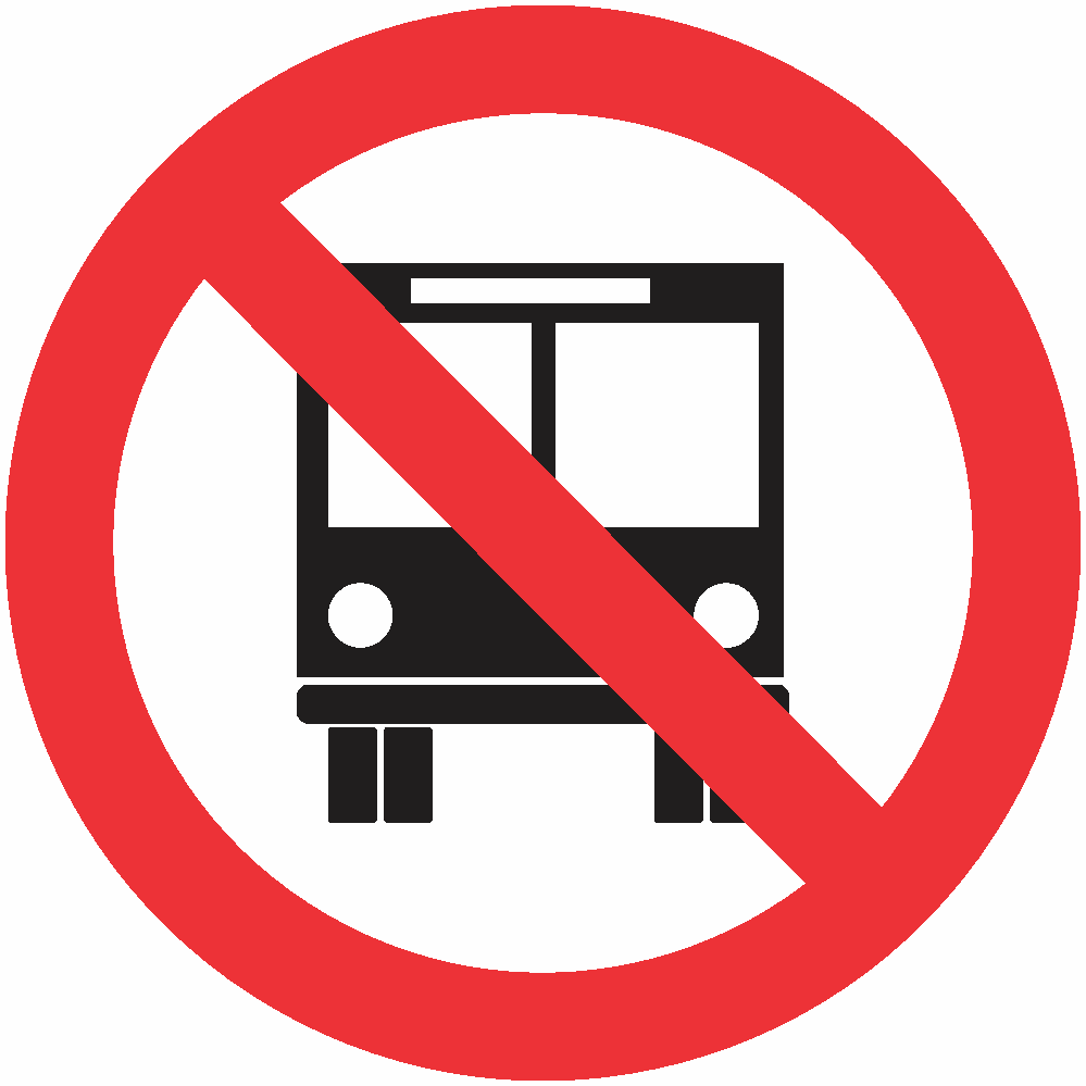 R-38 - Proibido Trânsito de Ônibus